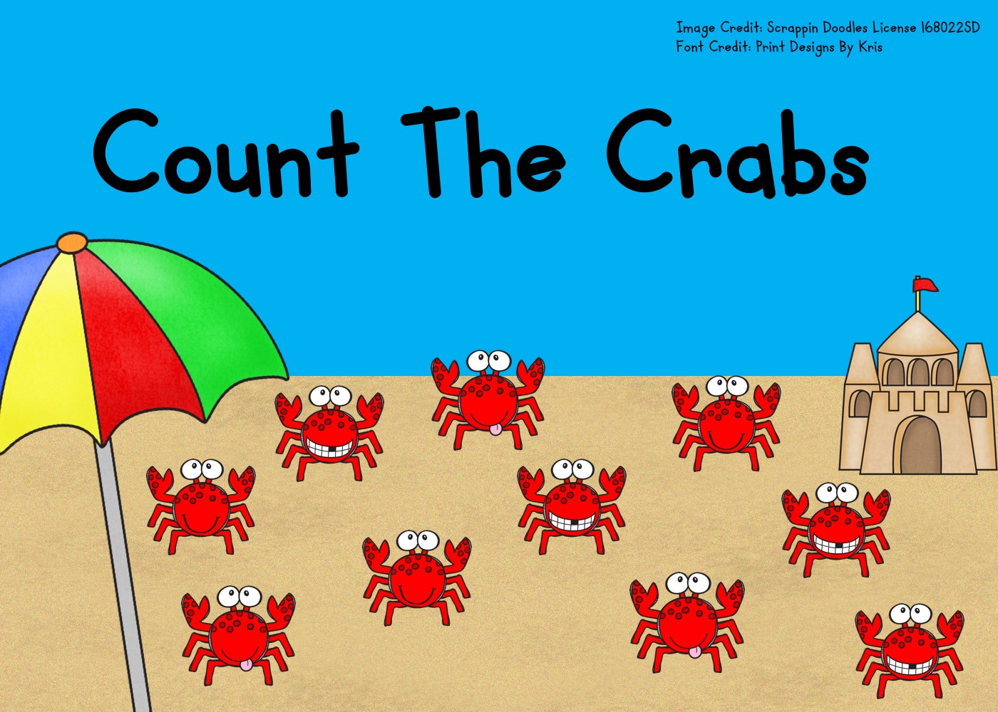 Count The Crabs 1-10