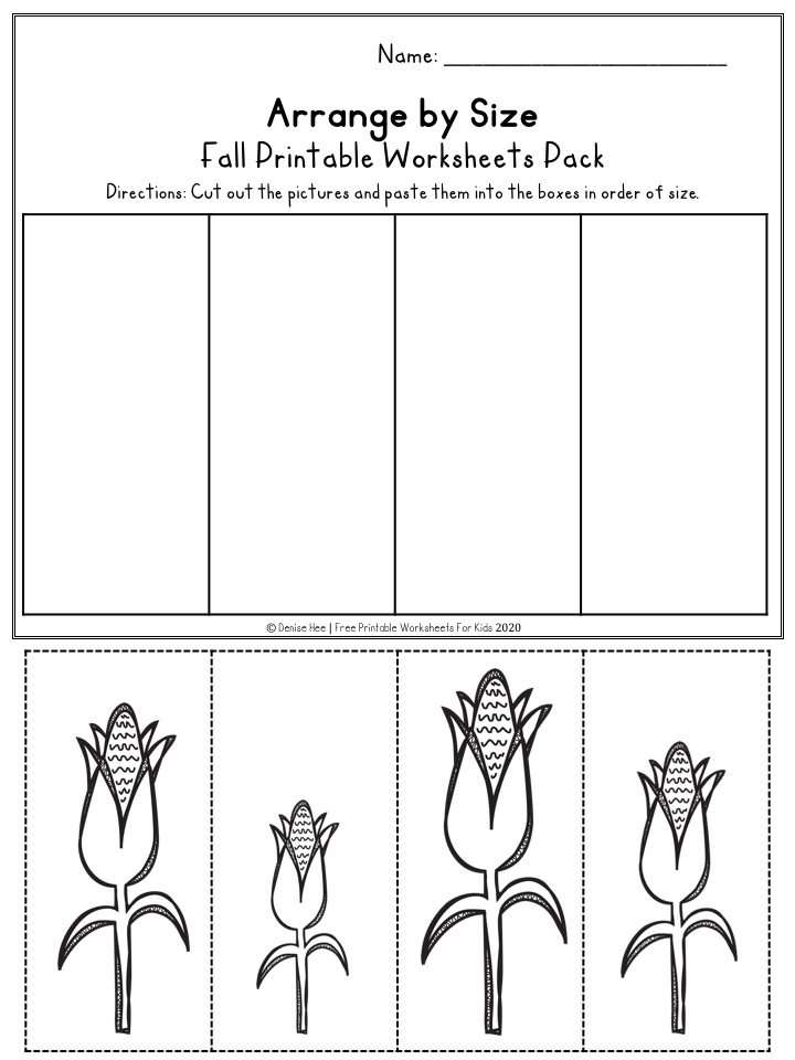 Fun Fall Printables for Preschool and Kindergarten | Autumn Themed Games | Hands On Math and Literacy Homeschool Activities | Kids Classroom Center Ideas and Worksheets #FreePrintableWorksheetsForKids #fall #autumn #worksheet