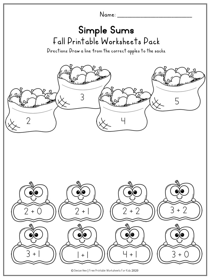 Fun Fall Printables for Preschool and Kindergarten | Autumn Themed Games | Hands On Math and Literacy Homeschool Activities | Kids Classroom Center Ideas and Worksheets #FreePrintableWorksheetsForKids #fall #autumn #worksheet