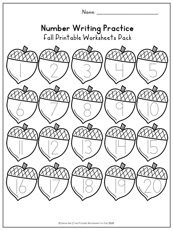 Fun Fall Printables for Preschool and Kindergarten | Autumn Themed Games | Hands On Math and Literacy Homeschool Activities | Kids Classroom Center Ideas and Worksheets #FreePrintableWorksheetsForKids #fall #autumn #worksheet