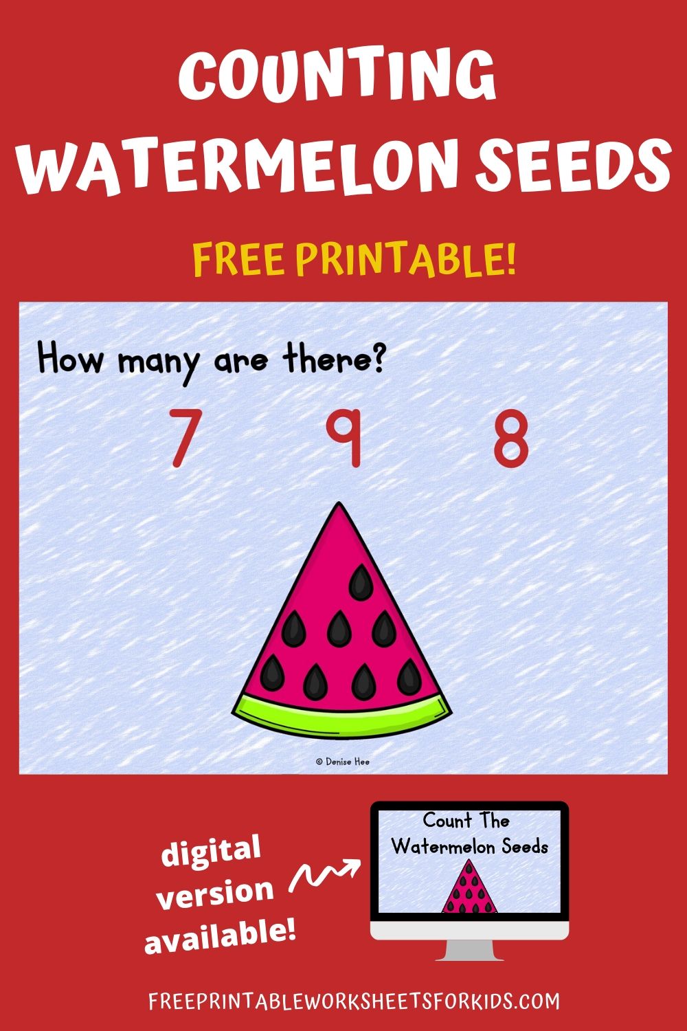 This watermelon themed game is perfect for learning how to count to 10 this summer. Grab some wooden pegs and your kids will be ready for some refreshingly good fun!