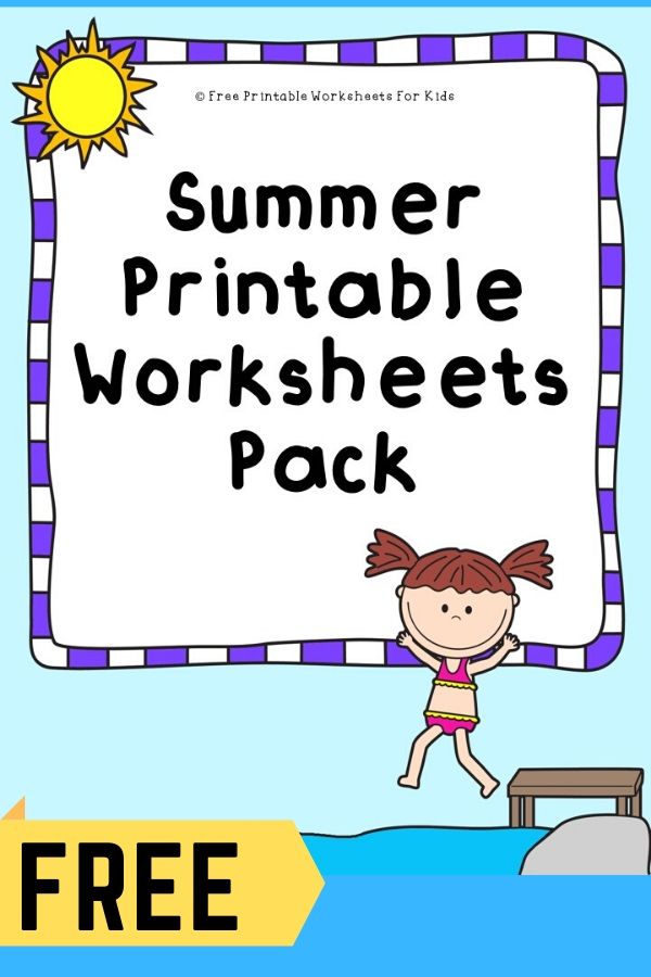 Fun Summer Printables for Preschool and Kindergarten | Summer Themed Games | Hands On Literacy and Math Homeschool Activities | Kids Classroom Center Ideas and Worksheets #FreePrintableWorksheetsForKids #summer #sun #beach