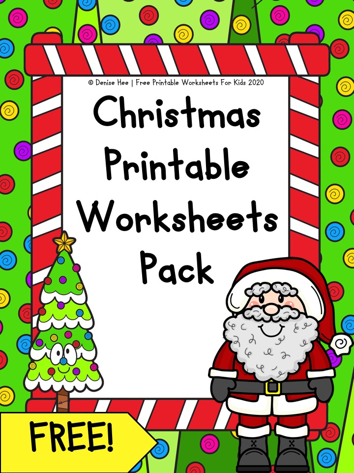 Fun Christmas Printables for Preschool and Kindergarten | Santa Themed Number Games | Hands On Literacy Homeschool Activities | Kids Classroom Center Ideas and Worksheets #FreePrintableWorksheetsForKids #christmas #december #santa #elf #stocking