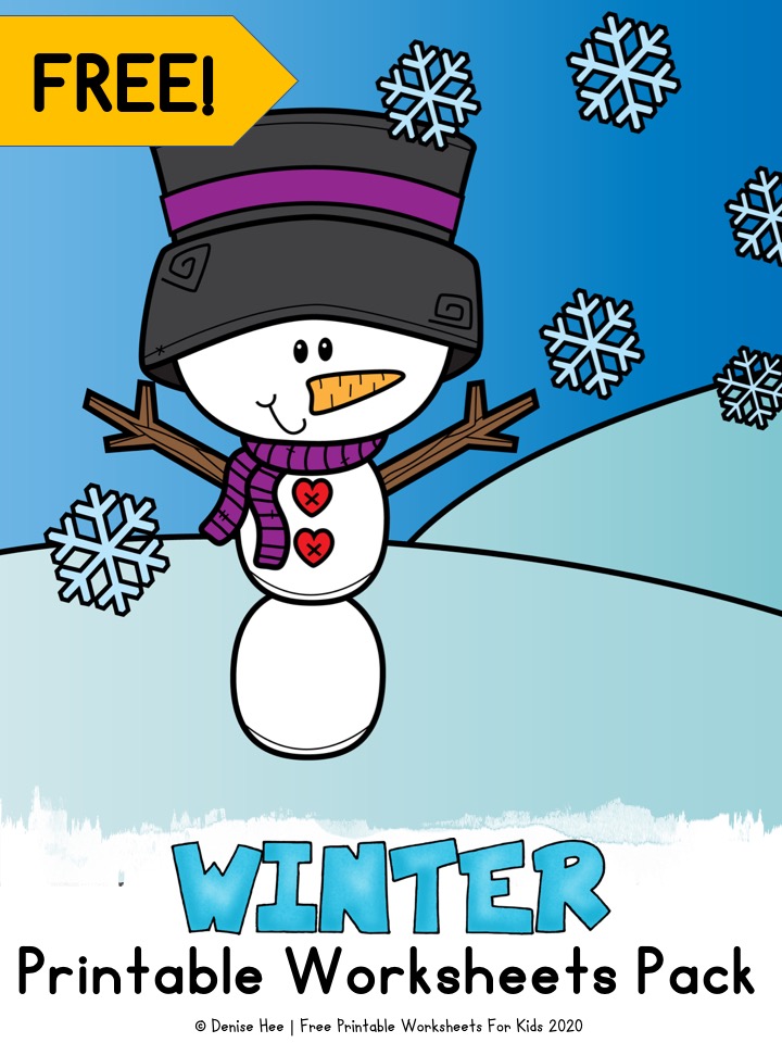 Winter Worksheets Pack: 50 Pages of Snow-Themed Fun!