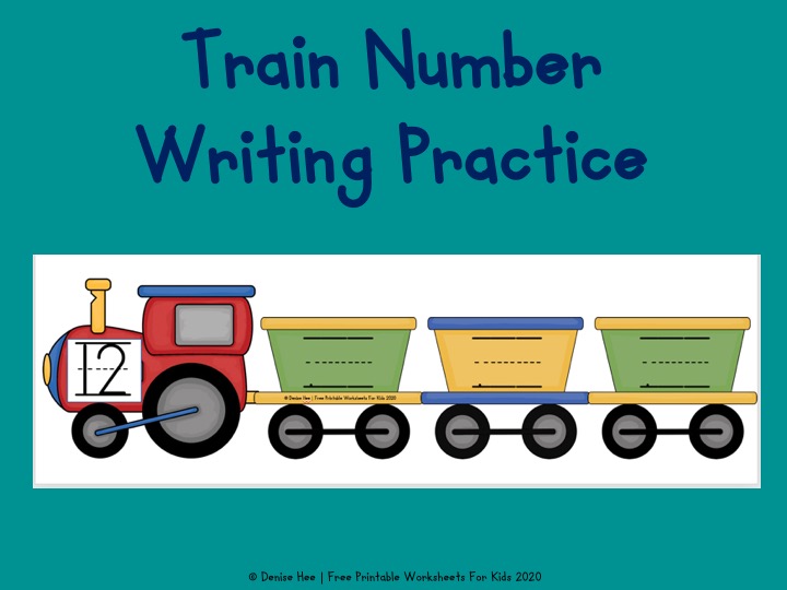 Choo Choo Choose A Train Number Writing Practice!