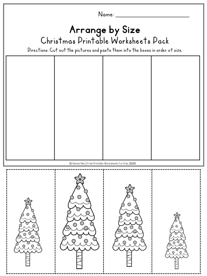 Fun Christmas Printables for Preschool and Kindergarten | Santa Themed Number Games | Hands On Literacy Homeschool Activities | Kids Classroom Center Ideas and Worksheets #FreePrintableWorksheetsForKids #christmas #december #santa #elf #stocking