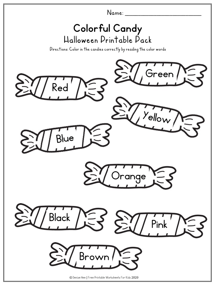 Fun Halloween Printables for Preschool and Kindergarten | Halloween Themed Number Games | Hands On Literacy Homeschool Activities | Kids Classroom Center Ideas and Worksheets #FreePrintableWorksheetsForKids #halloween #october #packet #witch #ghost