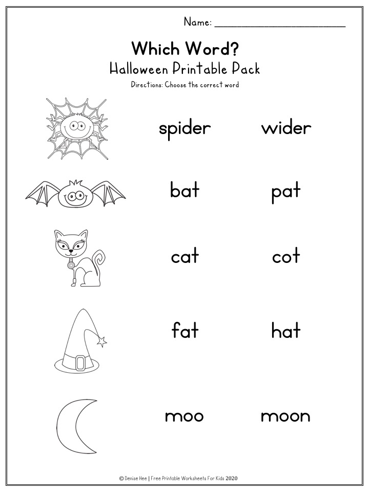 Fun Halloween Printables for Preschool and Kindergarten | Halloween Themed Number Games | Hands On Literacy Homeschool Activities | Kids Classroom Center Ideas and Worksheets #FreePrintableWorksheetsForKids #halloween #october #packet #witch #ghost