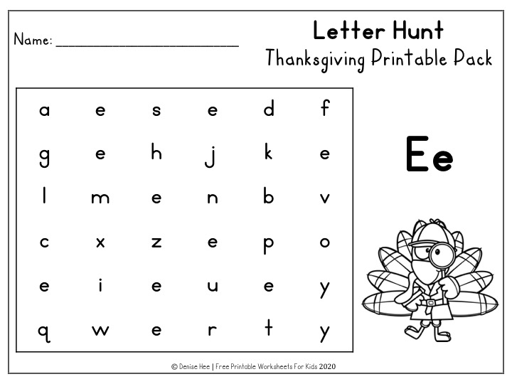 Fun Thanksgiving Printables for Preschool and Kindergarten | Turkey Themed Number Games | Hands On Literacy Homeschool Activities | Kids Classroom Center Ideas and Worksheets #FreePrintableWorksheetsForKids #thanksgiving #november #packet #turkey #pilgrim