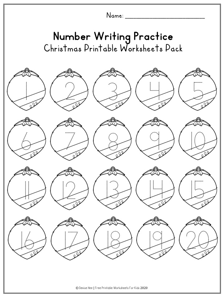 Fun Christmas Printables for Preschool and Kindergarten | Santa Themed Number Games | Hands On Literacy Homeschool Activities | Kids Classroom Center Ideas and Worksheets #FreePrintableWorksheetsForKids #christmas #december #santa #elf #stocking