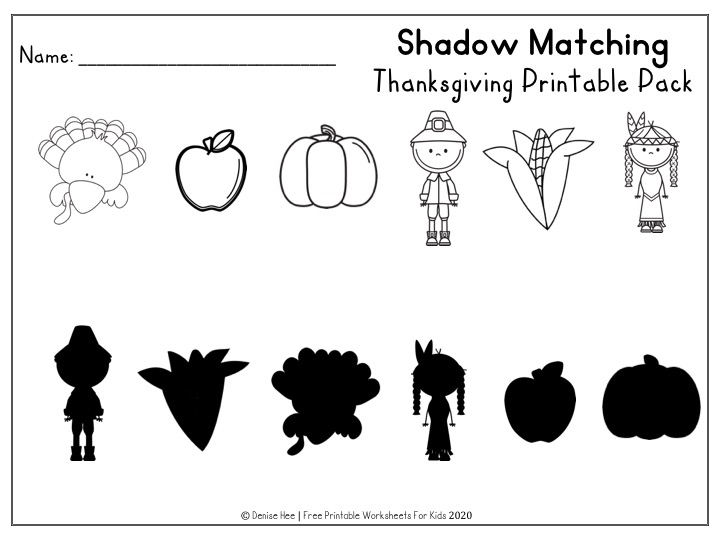 Fun Thanksgiving Printables for Preschool and Kindergarten | Turkey Themed Number Games | Hands On Literacy Homeschool Activities | Kids Classroom Center Ideas and Worksheets #FreePrintableWorksheetsForKids #thanksgiving #november #packet #turkey #pilgrim