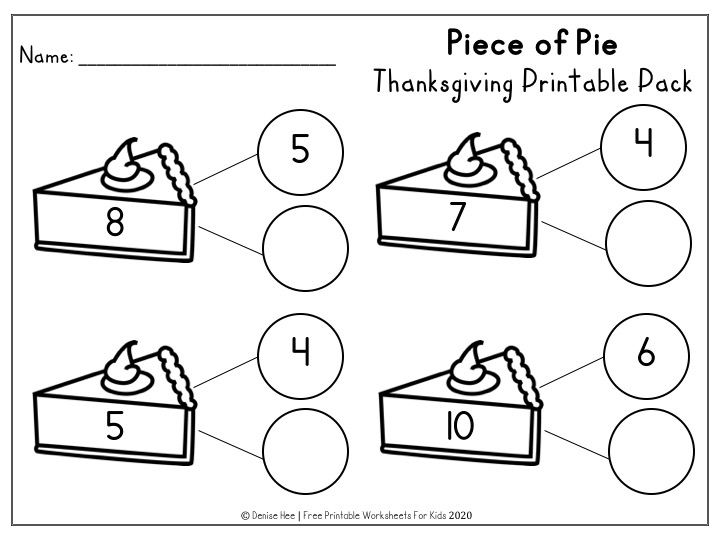 Fun Thanksgiving Printables for Preschool and Kindergarten | Turkey Themed Number Games | Hands On Literacy Homeschool Activities | Kids Classroom Center Ideas and Worksheets #FreePrintableWorksheetsForKids #thanksgiving #november #packet #turkey #pilgrim