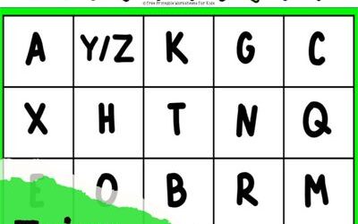 Fairy Alphabet Bingo Printable for Preschool