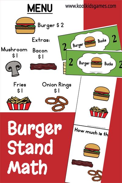 This burger stand math fun packet gives you everything you need to teach kindergarten counting money skills while they think they’re just playing at being a McDonald’s worker. There’s nothing better, however, than when you can incorporate some of your core academic subjects into a dramatic play center, and having your students play shopkeeper gives you so many opportunities for multi-leveled learning.