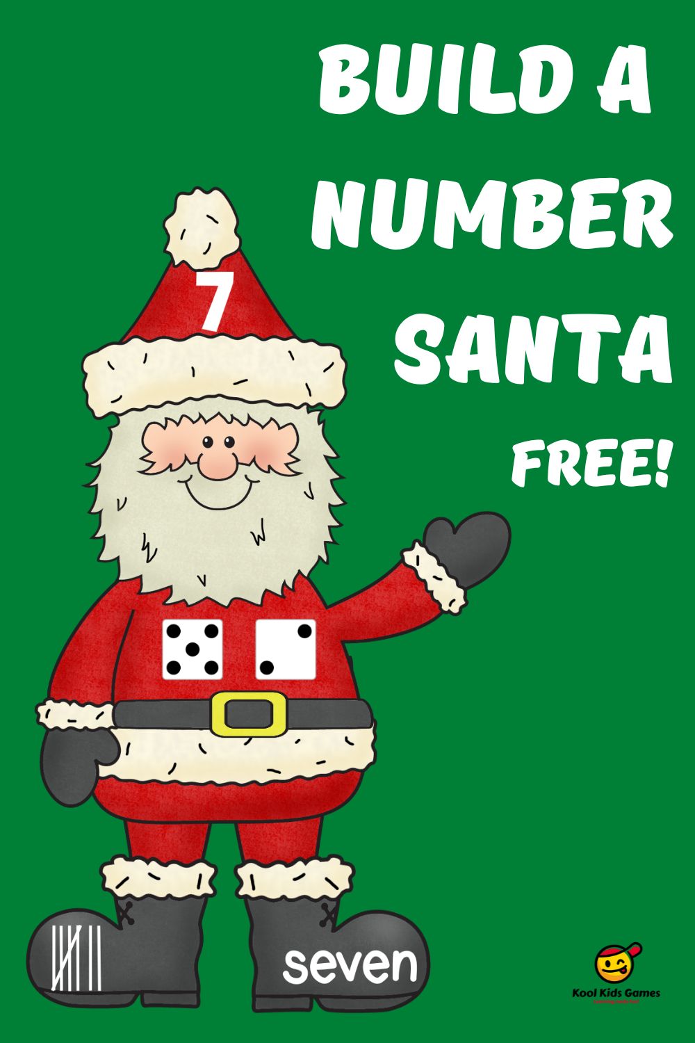 This fun Build A Number Santa Christmas themed math center is a great way to help your students develop number sense while having some Santa themed fun at the same time. You can never have too many free number sense activities for kindergarten! Grab this and add it to your kindergarten Christmas activities stash today!