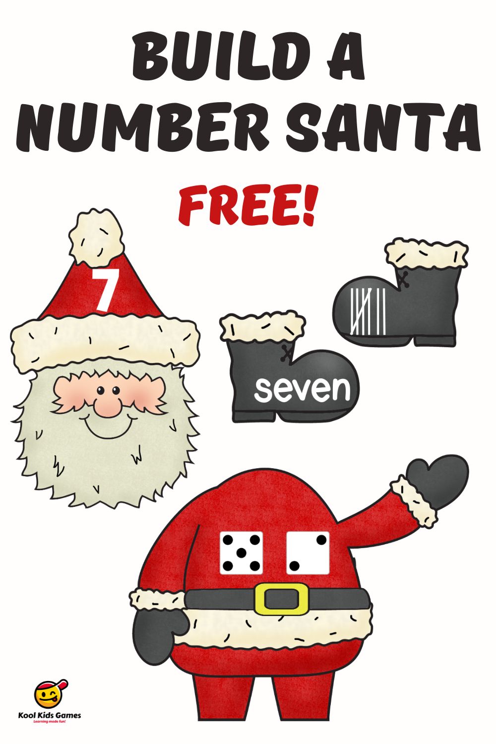 This fun Build A Number Santa Christmas themed math center is a great way to help your students develop number sense while having some Santa themed fun at the same time. You can never have too many free number sense activities for kindergarten! Grab this and add it to your kindergarten Christmas activities stash today!