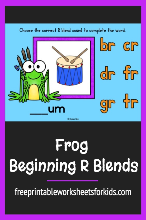 Are you teaching beginning R blends? Print out this free frog themed activity to practice some of the sounds in a fun way with your kindergarten and first grade students. This spring literacy center can be set up really quickly!