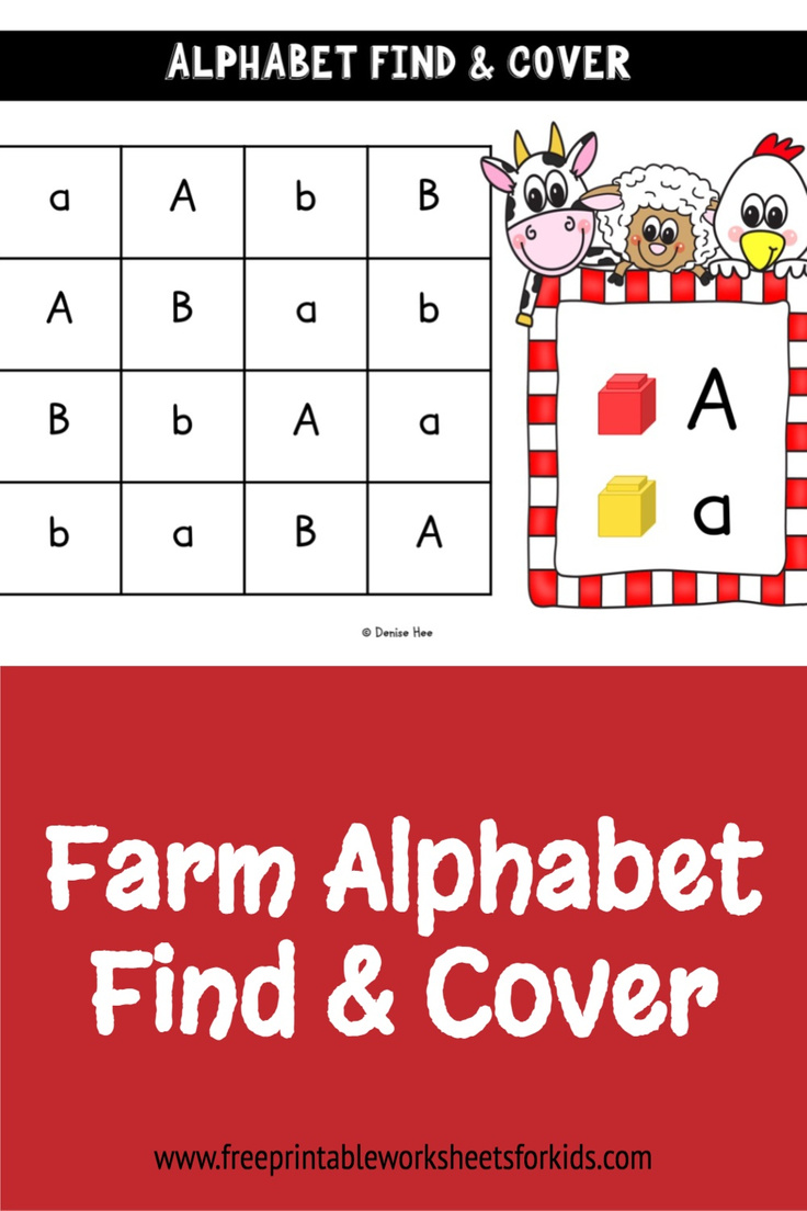 Work on letter recognition with your preschool students using this printable farm literacy center. You can use this fun game any time of the year in small groups or individually.