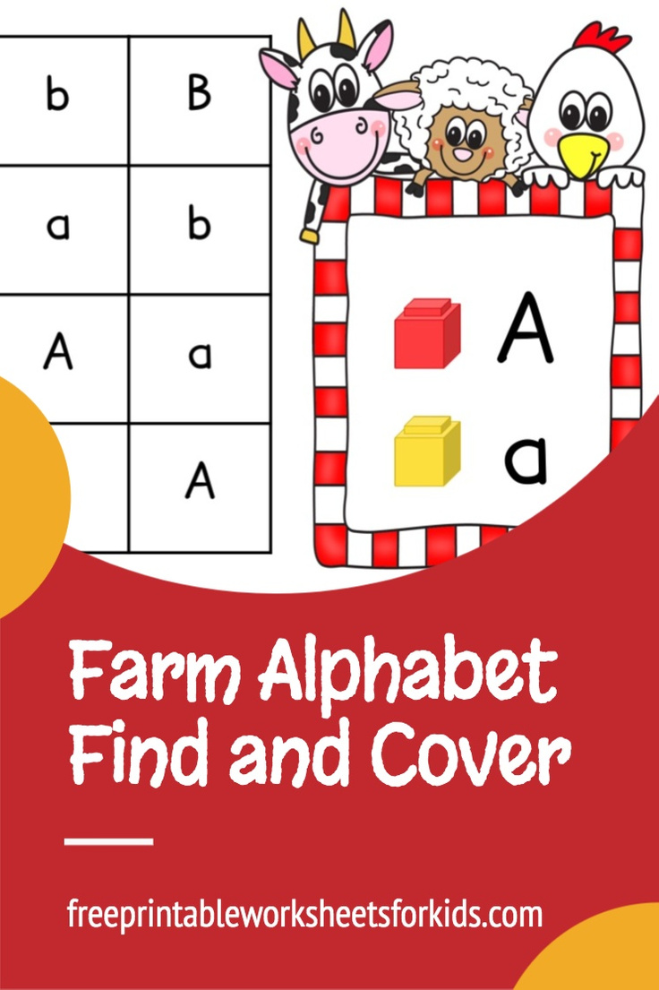 Work on letter recognition with your preschool students using this printable farm literacy center. You can use this fun game any time of the year in small groups or individually.