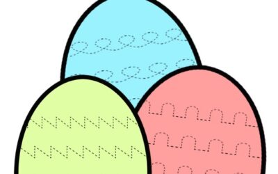 Easter Egg Tracing Lines