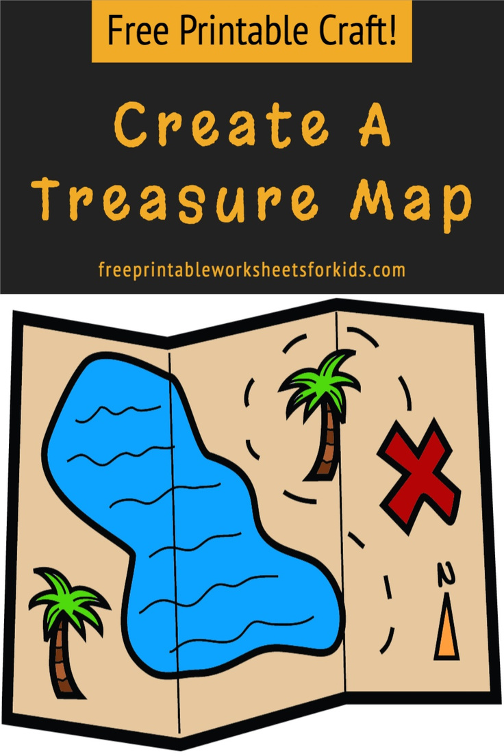 Looking for a summer camp activity that's easy to set up? This pirate theme craft encourages creativity and imagination. With this printable, your preschool or kindergarten students can create their own fun treasure map filled with obstacles, creatures and, of course, x marks the spot!