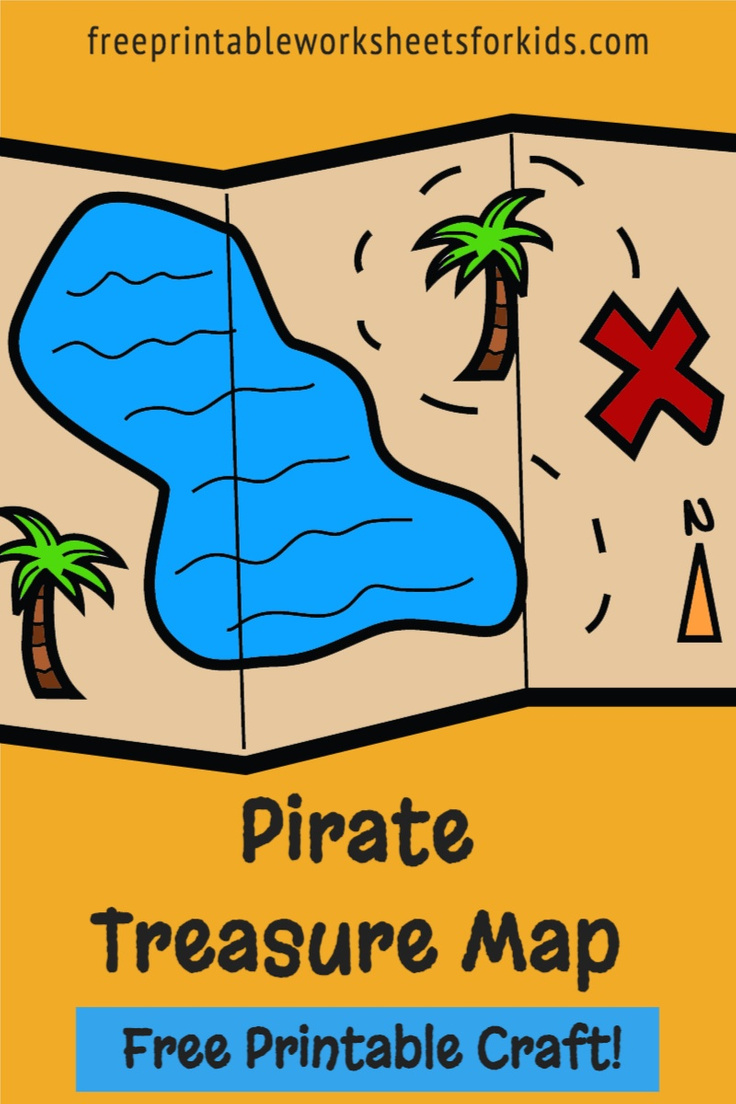 Looking for a summer camp activity that's easy to set up? This pirate theme craft encourages creativity and imagination. With this printable, your preschool or kindergarten students can create their own fun treasure map filled with obstacles, creatures and, of course, x marks the spot!