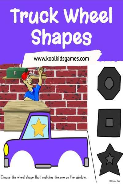 Add these cute truck wheel shapes clip cards to your geometry math rotations and have your students matching the 2D shape to the correct wheel. The more activities that you can attach to your transportation theme for preschool, the more engaged your students are going to be!