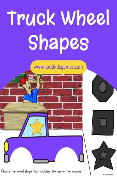 Add these cute truck wheel shapes clip cards to your geometry math rotations and have your students matching the 2D shape to the correct wheel. The more activities that you can attach to your transportation theme for preschool, the more engaged your students are going to be!