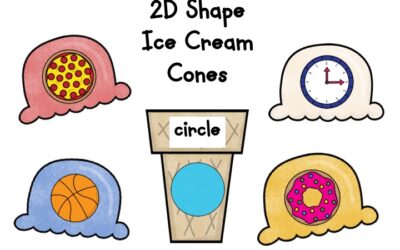 2D Shapes Ice Cream Cones