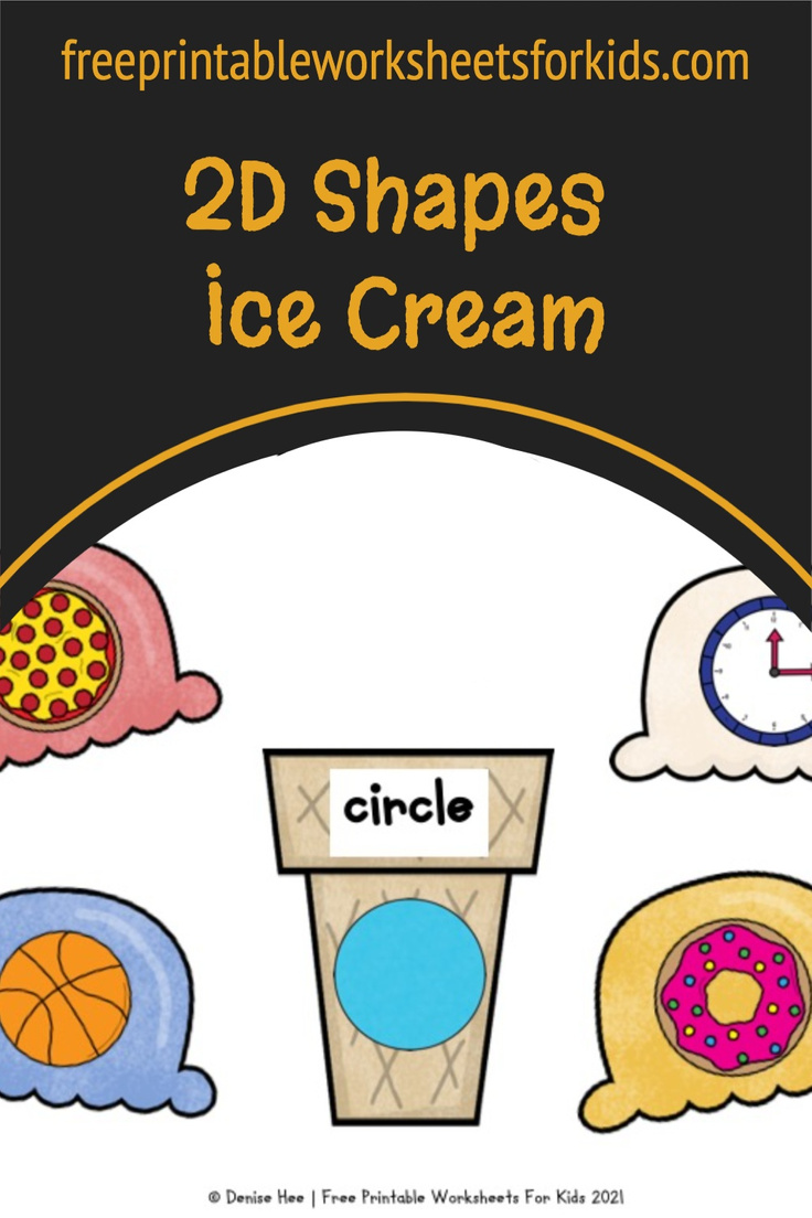 Your students will love this ice cream cones activity. In this preschool math center, they will do shape matching between the real-life 2d shapes on the scoops and the labeled cones. It's the perfect summer math printable!