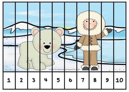 Fun Winter Printables for Preschool and Kindergarten | Winter Themed Math Games | Hands On Math Homeschool Activities | Kids Classroom Center Ideas and Worksheets #FreePrintableWorksheetsForKids winter #kidspuzzle