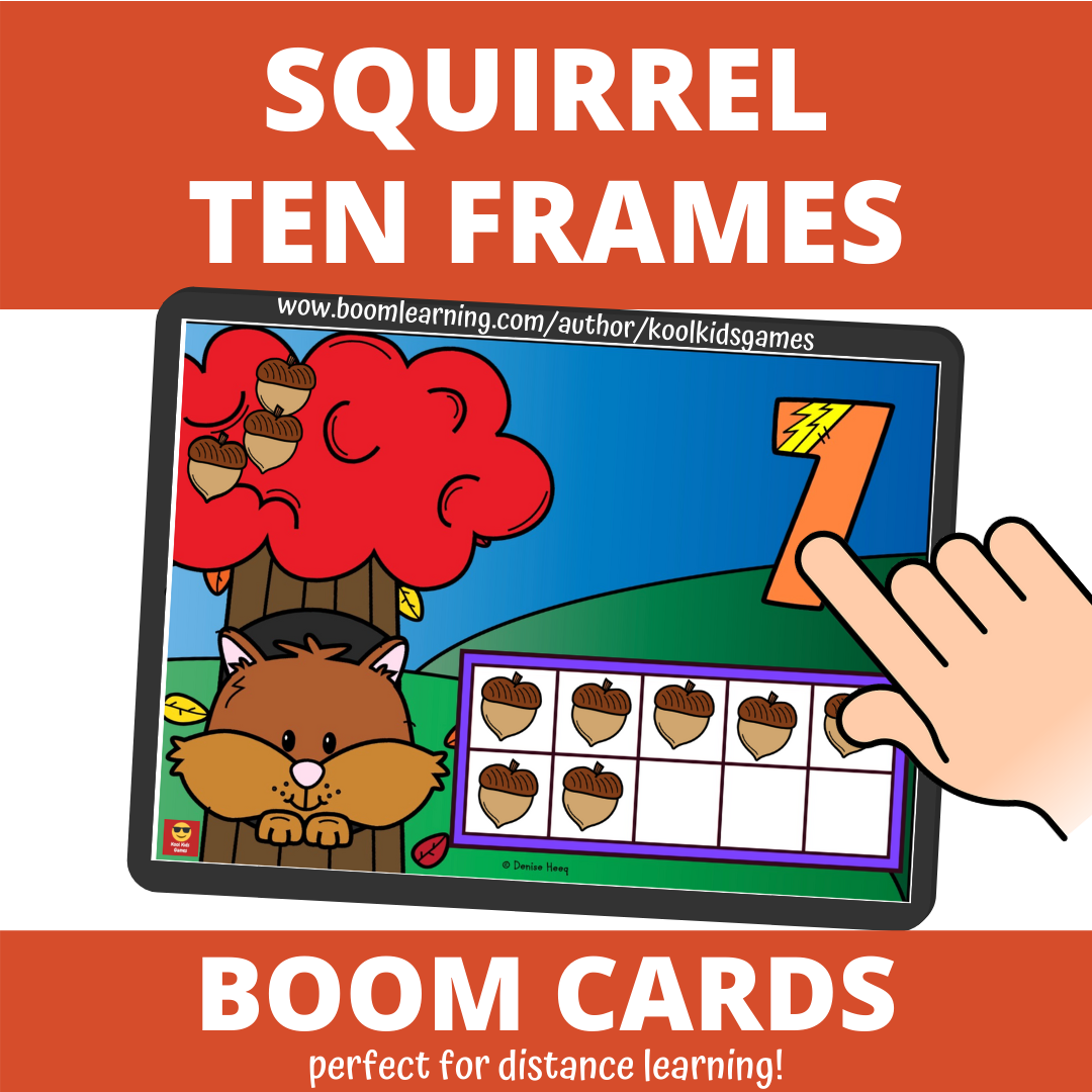 It’s essential for kindergarten students to get their heads around counting and one-to-one correspondence when counting, and these squirrel ten frame mats will make mastering this skill fun and engaging! Grab these free printable number mats for an easy prep fall math center today.