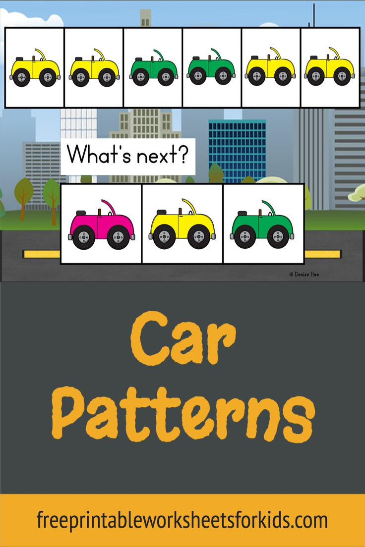 Kindergarten students will love these fun pattern activities with a unique transportation theme! Using a choice board of three different colored cars, students will master the skill of continuing an ABAB pattern in no time at all, and the cute vehicles will keep them coming back for more.