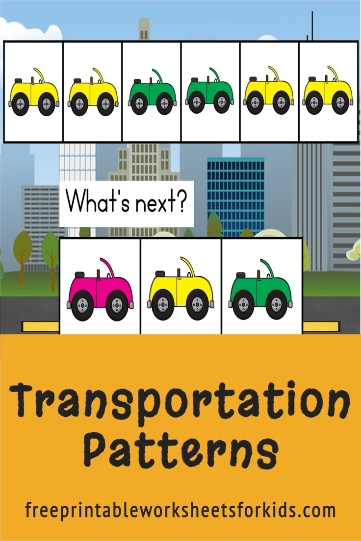 Kindergarten students will love these fun pattern activities with a unique transportation theme! Using a choice board of three different colored cars, students will master the skill of continuing an ABAB pattern in no time at all, and the cute vehicles will keep them coming back for more.