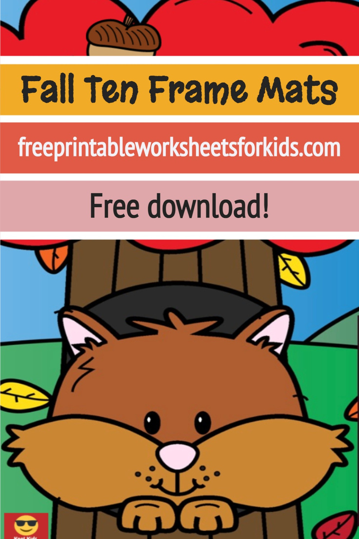 It’s essential for kindergarten students to get their heads around counting and one-to-one correspondence when counting, and these squirrel ten frame mats will make mastering this skill fun and engaging! Grab these free printable number mats for an easy prep fall math center today.