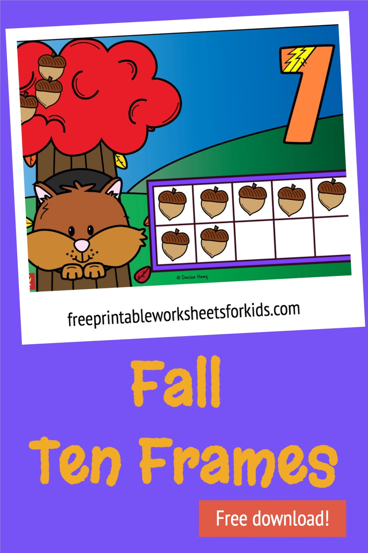 It’s essential for kindergarten students to get their heads around counting and one-to-one correspondence when counting, and these squirrel ten frame mats will make mastering this skill fun and engaging! Grab these free printable number mats for an easy prep fall math center today.