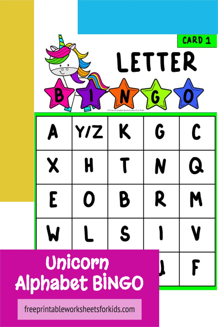 This unicorn theme alphabet bingo pack is a fun and engaging way to help preschool students master their letters before starting kindergarten. By having your students play letter recognition games like ABC bingo, you give them opportunities to learn important social interactions like turn taking while also reinforcing the shapes and sounds of each letter.