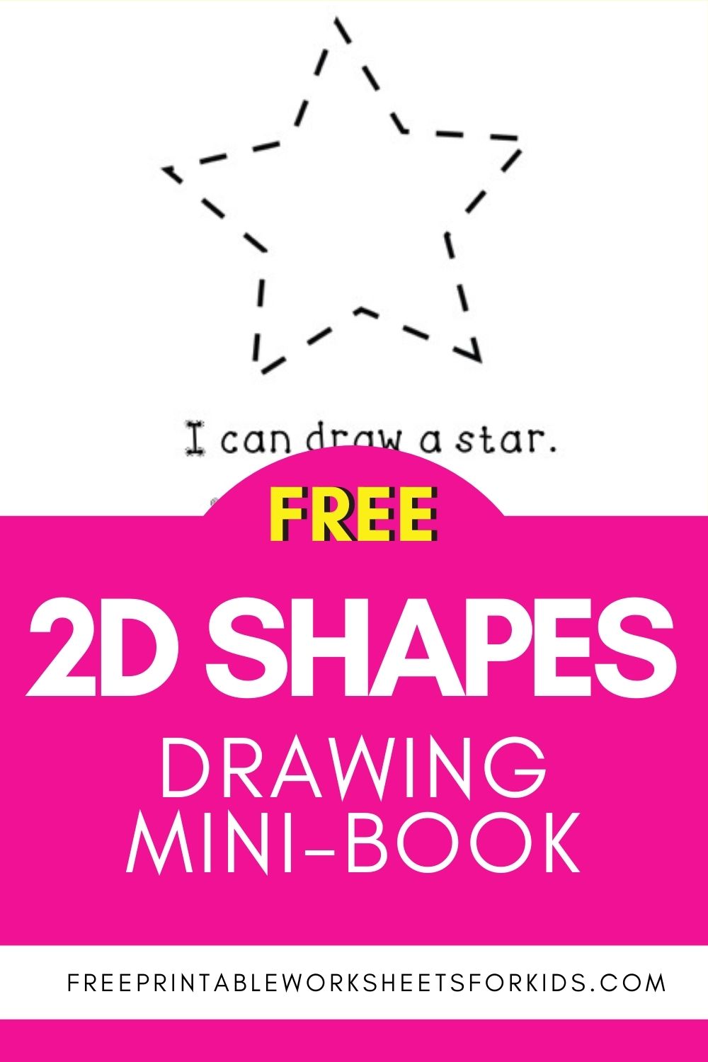 drawing 2d shapes mini book to practice tracing shapes