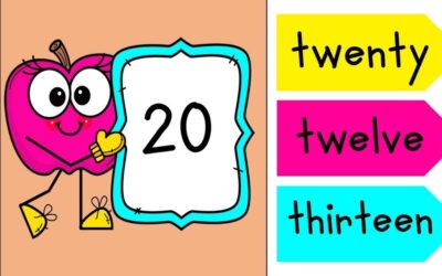 Adorable Apple Number Words to 20 Game