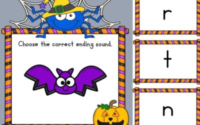 Spooky Ending Sounds: Your New Favorite Halloween Literacy Center!