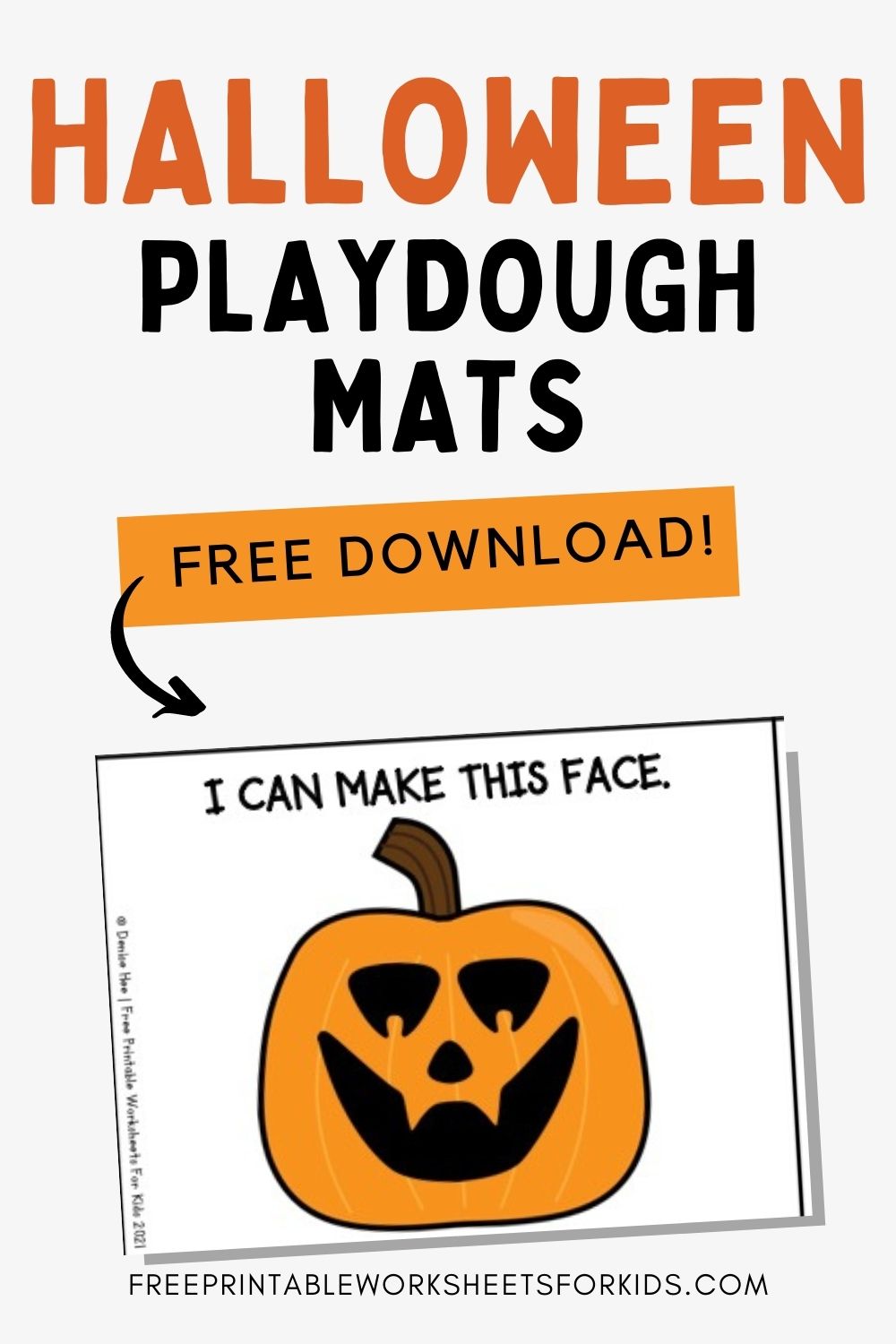 Halloween Playdough Mats