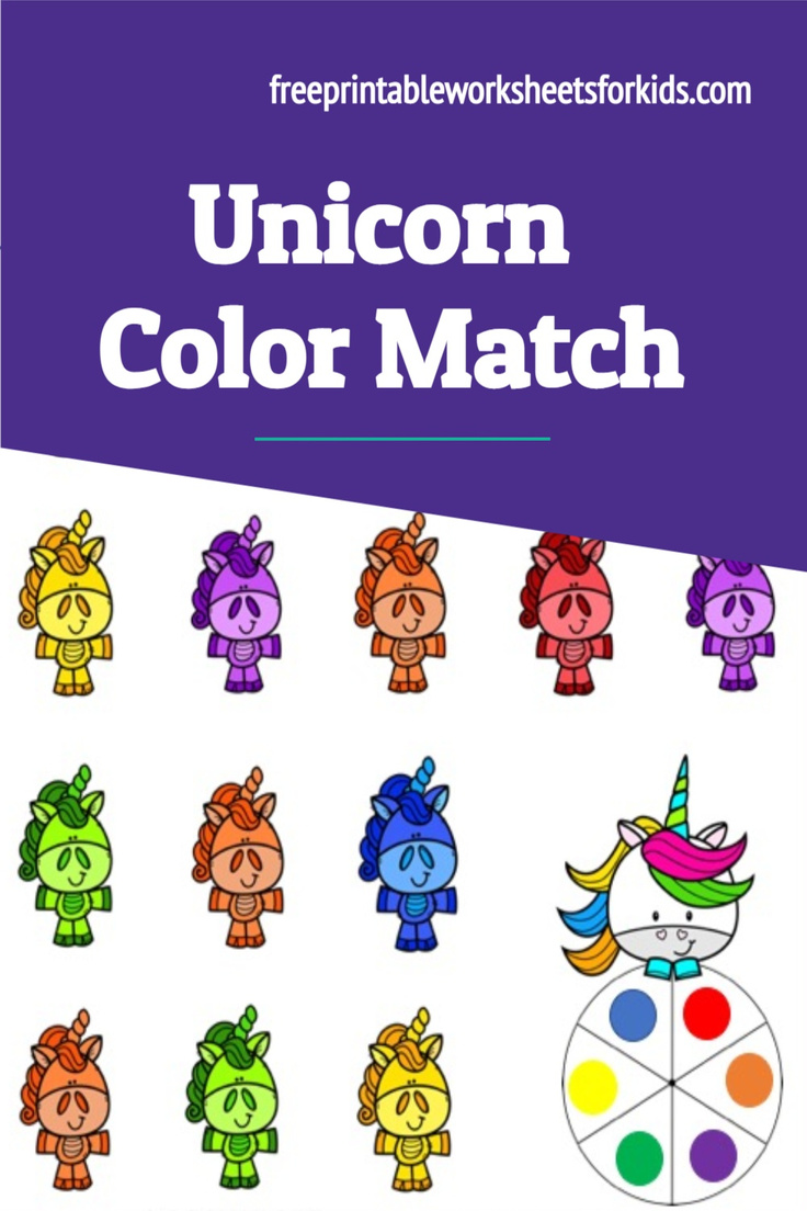 Unicorn theme color matching mat