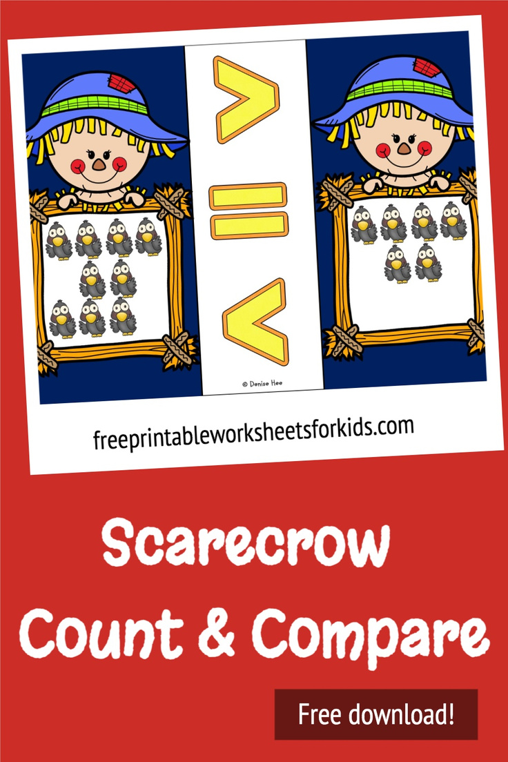 These scarecrow theme count and compare cards will be an instant hit in your classroom as students learn the skill of counting and comparing numbers and groups.