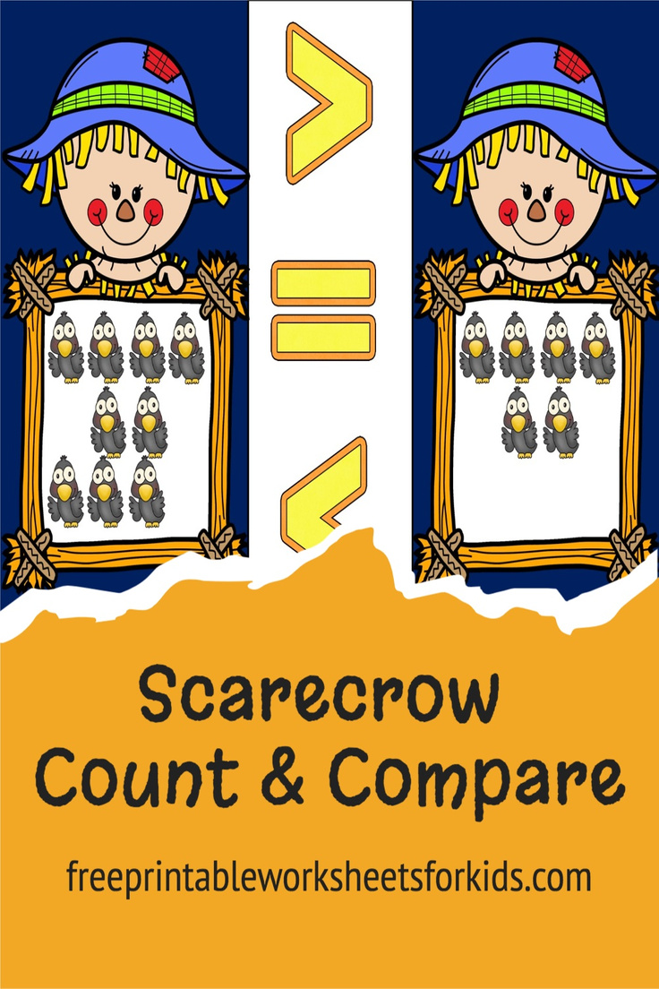 These scarecrow theme count and compare cards will be an instant hit in your classroom as students learn the skill of counting and comparing numbers and groups.