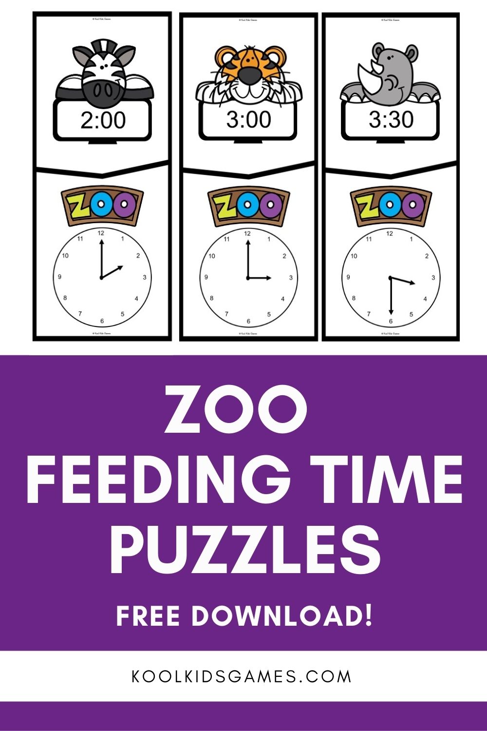 Learning how to tell the time is a lifelong skill that students need to master, but finding ways to present it in a fun way can be tricky. Fortunately, this feeding time at the zoo packet gives your students a reason to learn to tell the time, and can become part of a bigger zoo animals theme lesson plan that could talk about the habitats the animals would need in the zoo and the kinds of food that your junior zookeepers would need to provide for the animals at the correct time.