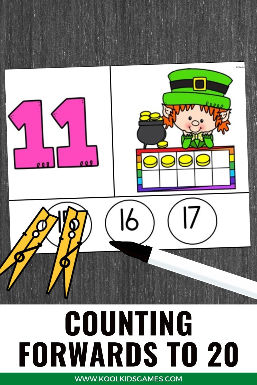 This St Patrick’s Day printable will give your students opportunities to work on counting on from a number and counting with ten frames. They will become confident with counting forwards and backwards by single digits, and to be able to explain how counting on makes the amount greater and the number bigger.