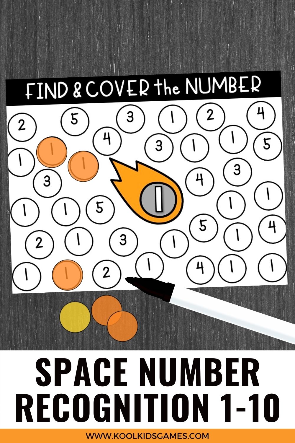 Looking for math tray activities for preschoolers? These Asteroid Preschool Number Mats will help your students work on number recognition 1-10!