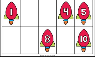 Number Sequencing Worksheets to Countdown (Or Up!) Into Outer Space