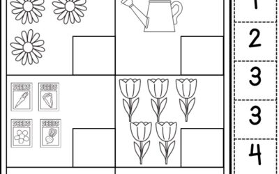 Kindergarten Counting Worksheets For Your Spring Garden Theme