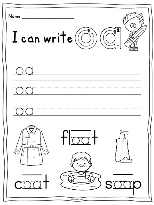 Long vowel worksheets like this pack of no-prep phonics worksheets help students explore words with oa sounds and words with oe sounds through a series of activities, from matching pictures to tracing the letters as part of longer words. This variety of activities gives students multiple attempts to practice and rehearse both reading and writing the long o sound.